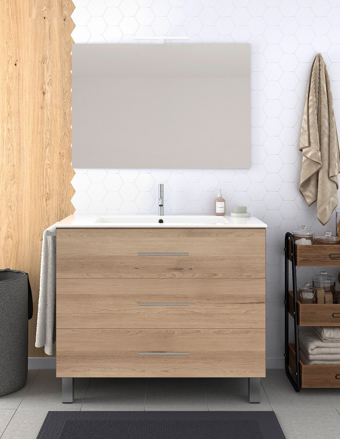 Mueble de baño RIBERA con lavabo