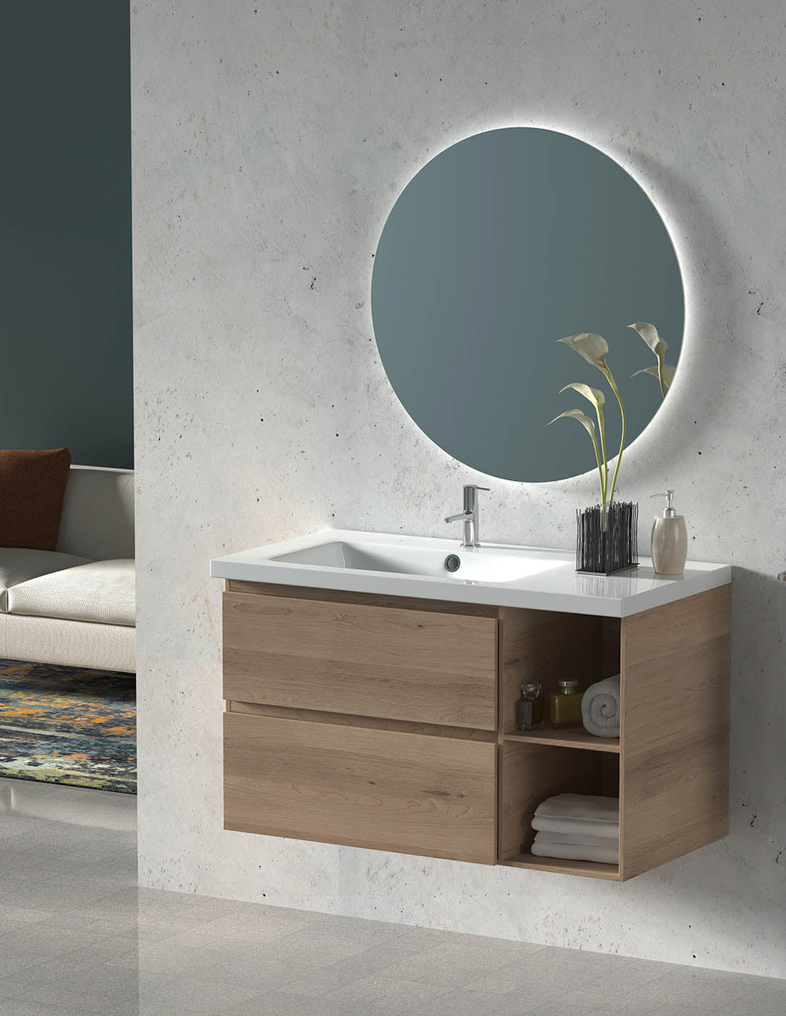 Mueble de baño Zeus con lavabo