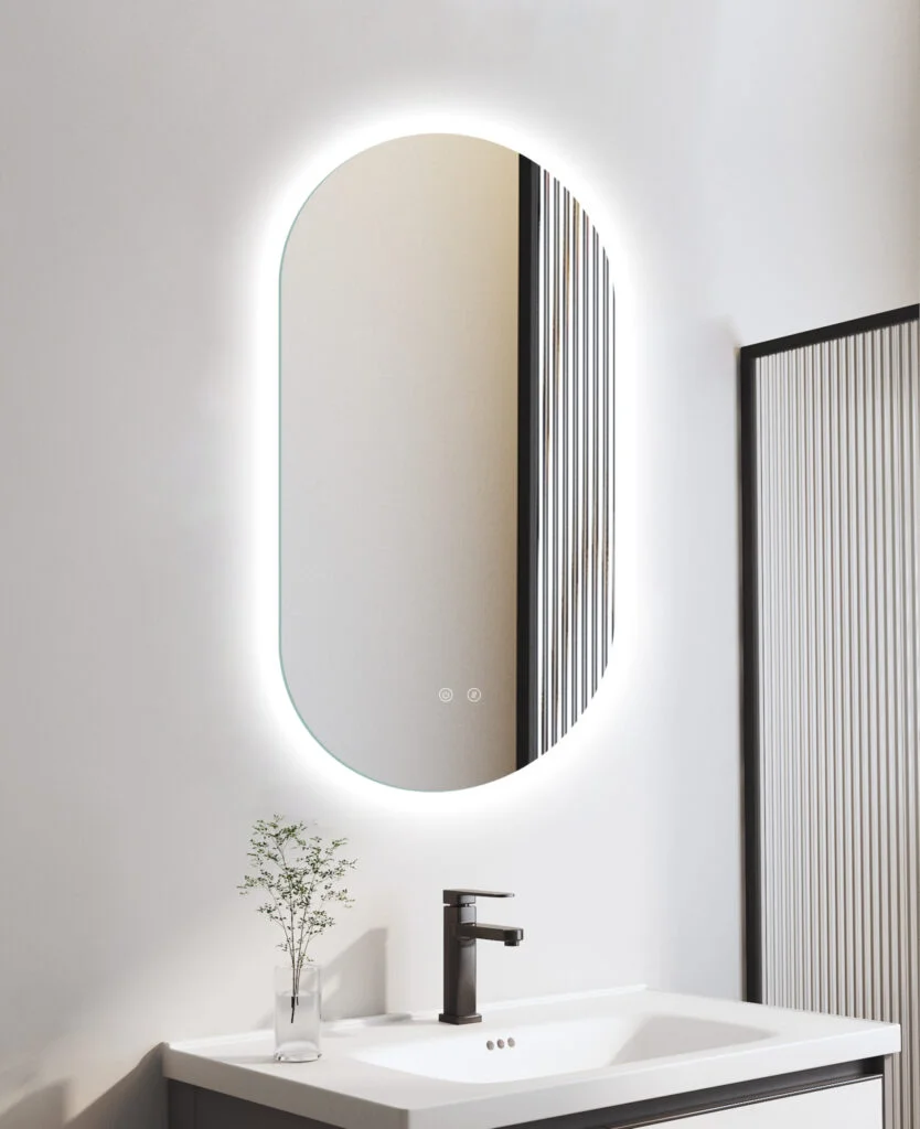 ¿Se puede poner un espejo LED cerca de la ducha? Los volúmenes del baño