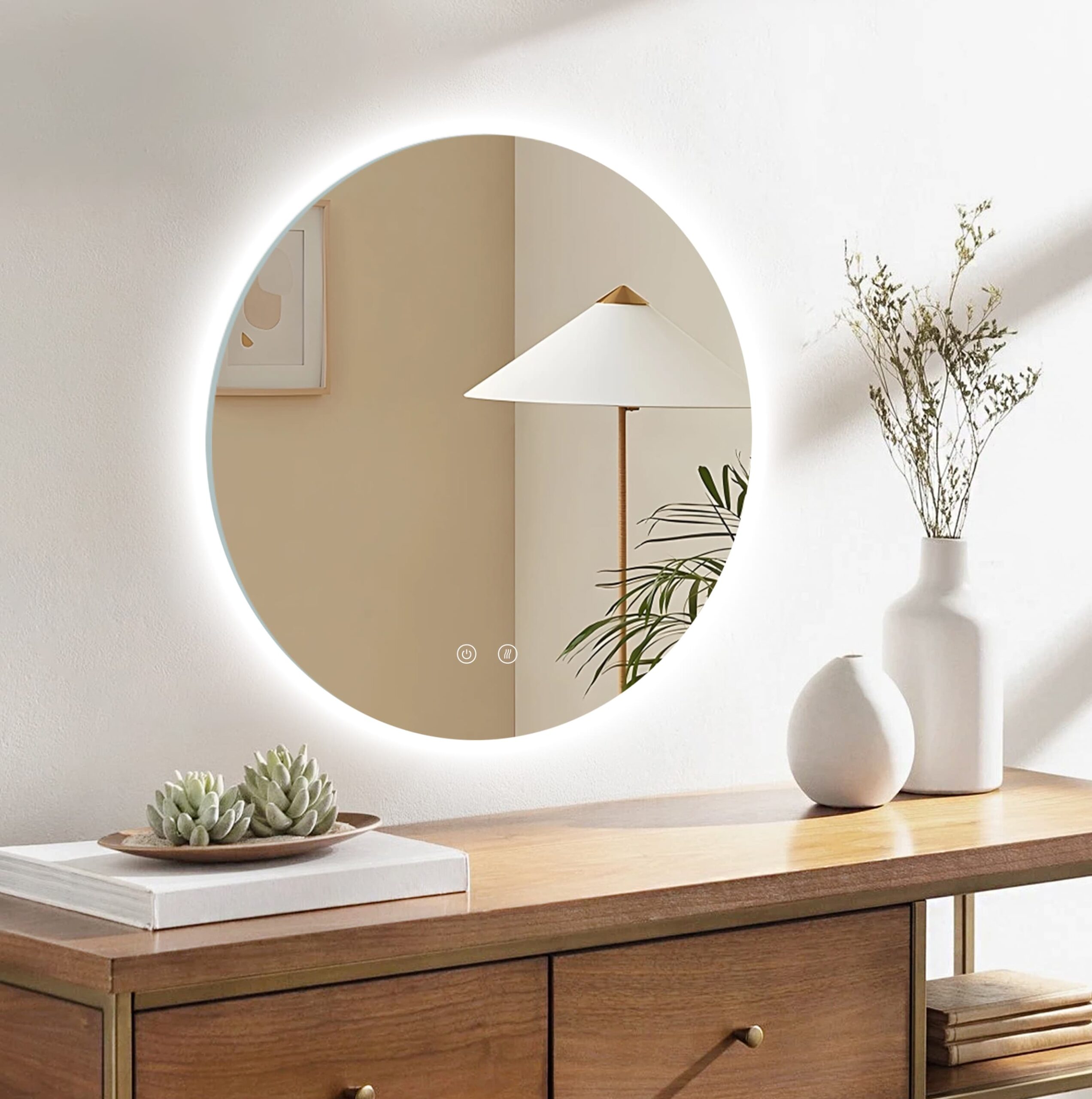 Espejo LED redondo Ares