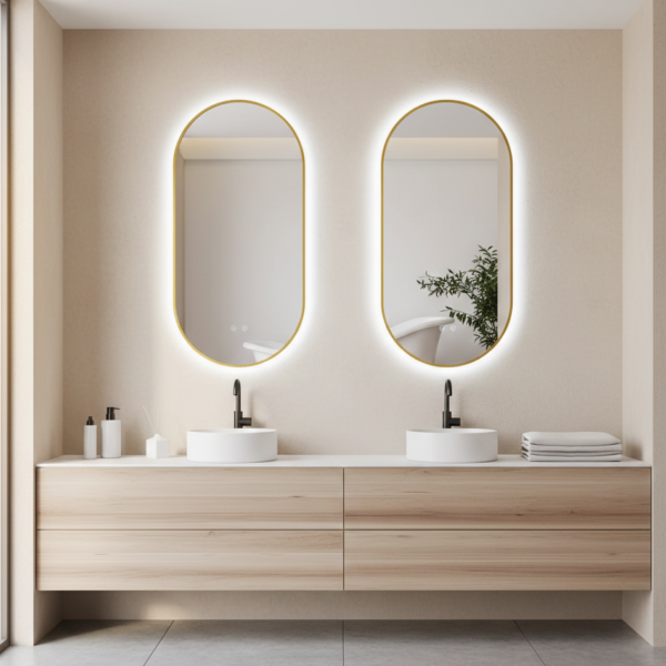 Espejo LED SELENE Gold