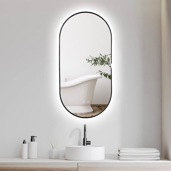 Espejo LED SELENE Black