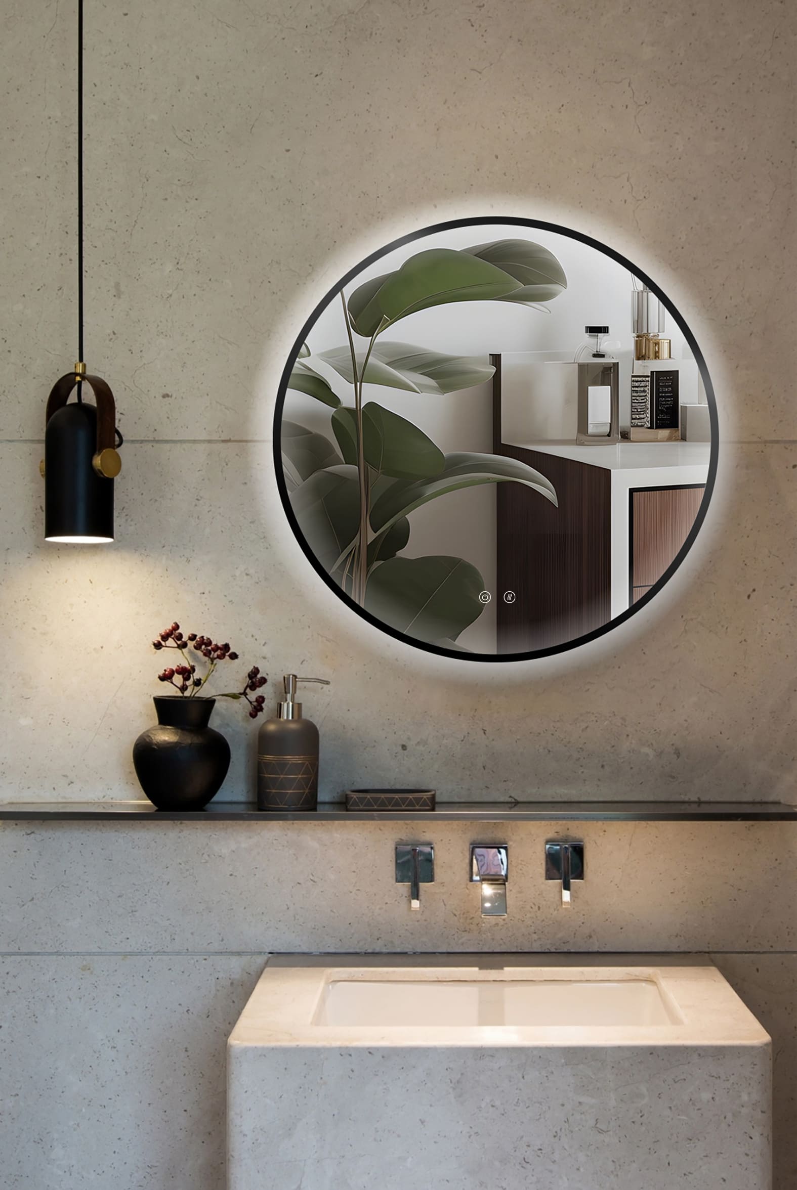 Espejo LED ARES Black - Imagen 2