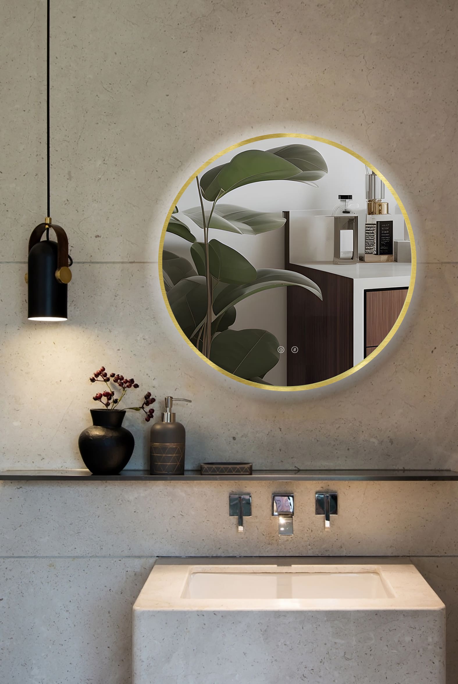 Espejo LED ARES Gold - Imagen 3